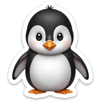 cute penguin make bunch of expressions or emojis, make sure to make him have a sparkle in his eyes sticker