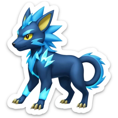 Electric Tynamo-Manectric-Luxray-Electrike-Pokémon-Fakémon-fusion sticker