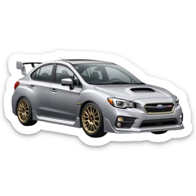 series grey subaru sti sticker