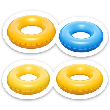 Pool floats  sticker