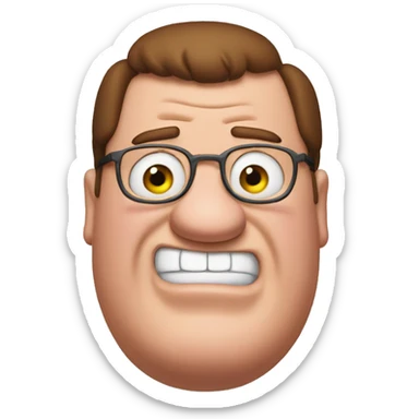 Peter Griffin from "Family Guy" sticker