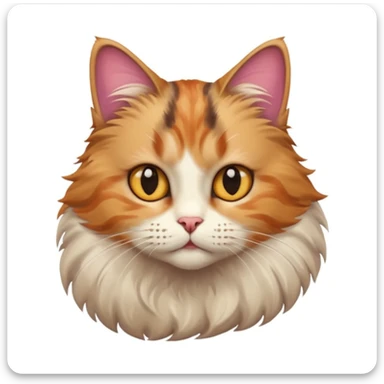 realistic cat from a side angle sticker