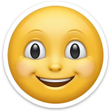 Smile face emoji sticker