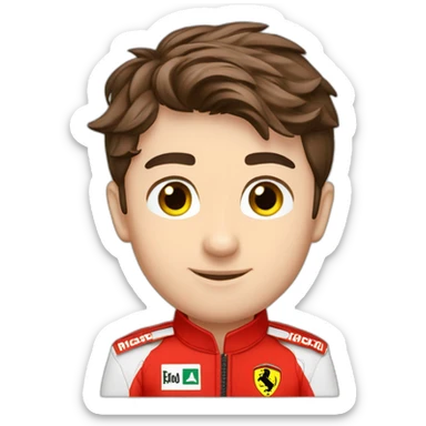 charles-leclerc-ferrari-f1-pilot-in-red sticker