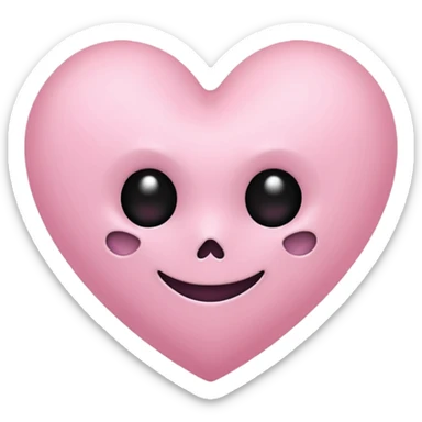  pastel pink heart Halloween sticker