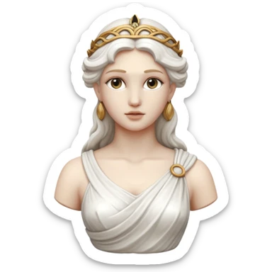 greek goddess sculpture sticker
