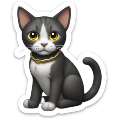 hammered-cat sticker