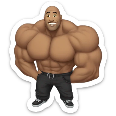The Rock qui twerk sticker