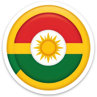 Kurdish flag sticker