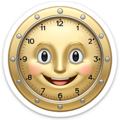 Clock it smile sticker