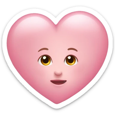 Baby pink heart sticker