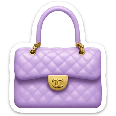 Lilac chanel handbag sticker