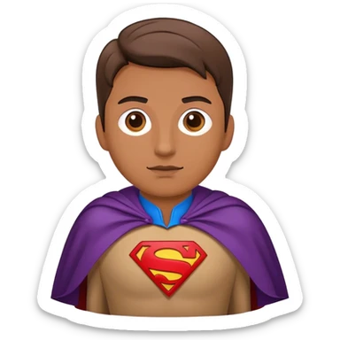 Mortgage loan officer wearing cape sticker