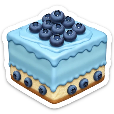 one piece with blue cream on top and blueberries sticker