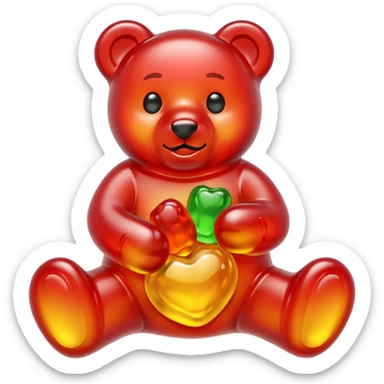 Gummy bear sticker