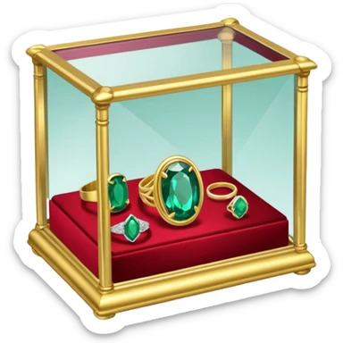 jewelry display case at Walmart sticker