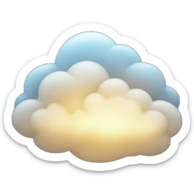 light cloud sticker