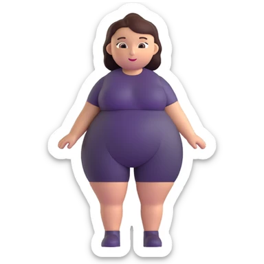 Venus of Willendorf prehistoric limestone figurine, rotund female figure with detailed rounded body sticker