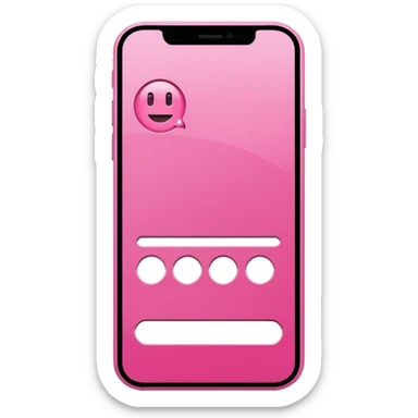 Pink caller Id card
 sticker