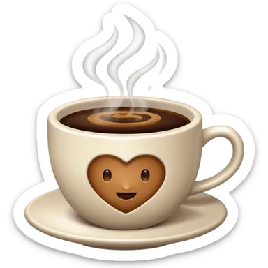 a cup of coffee sticker
