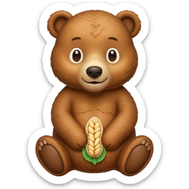A Bear That Looks Like A Peanut sticker