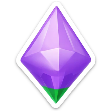 The Sims 4 plumbob light purple sticker