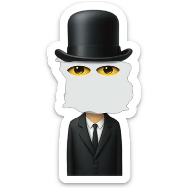 magritte sticker