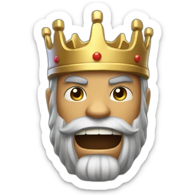 Clash royal king sticker