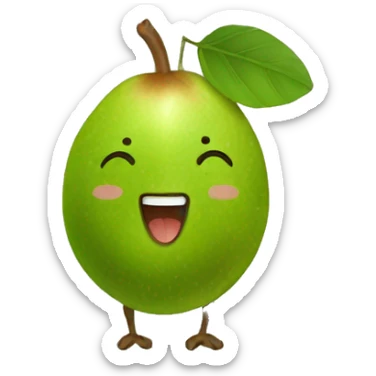 happy kiwi fruit sticker