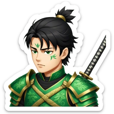 Emerald Samurai sticker