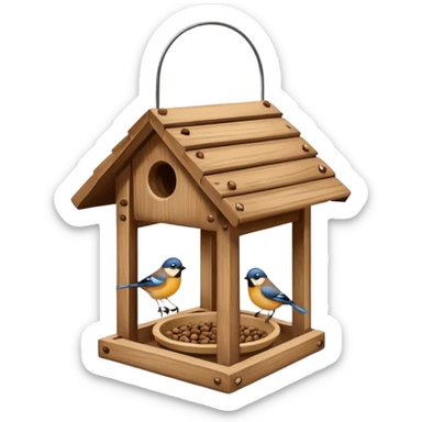 Bird feeder sticker