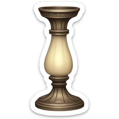 A vintage candlestick  sticker