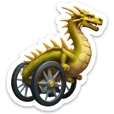 Dragón silla de ruedas sticker
