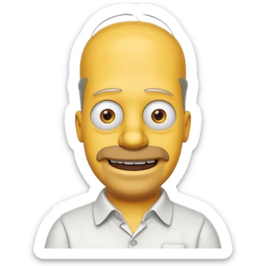 the simpsons, Different every character, only one at a time. sticker