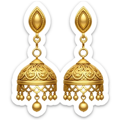 Jhumka little sticker