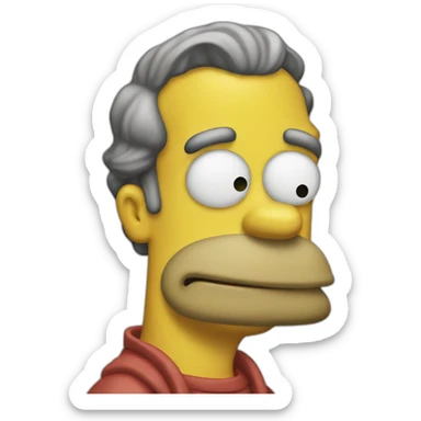 Homer Simon sticker