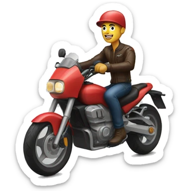 Moto RIDER delivery sticker