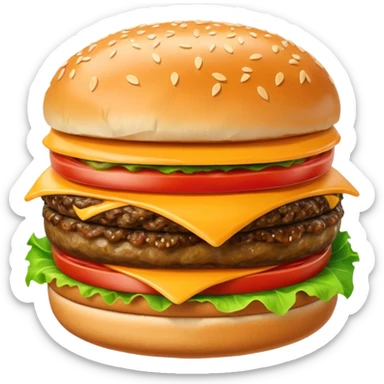 cheeseburger sticker