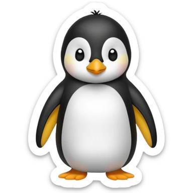 Pinguino con pijama sticker