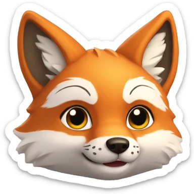 therian fox cute sticker