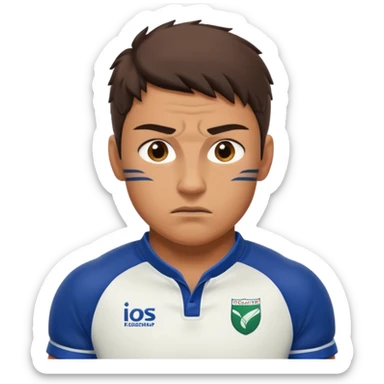 Rugby player sticker