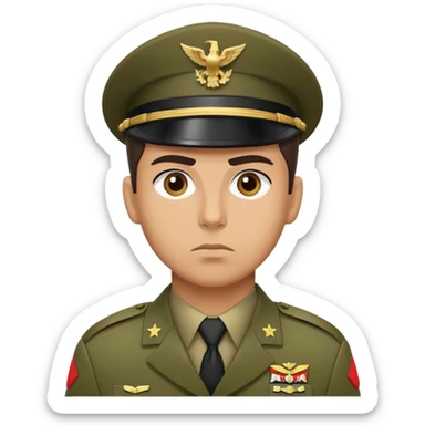 Pes coi militar  sticker