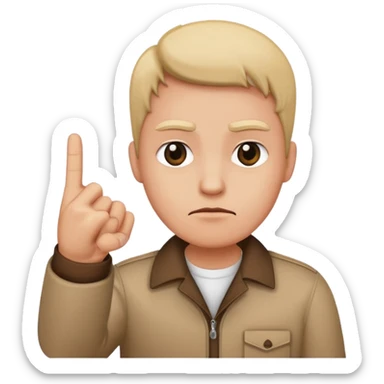 No I need it with only the middle finger down sticker