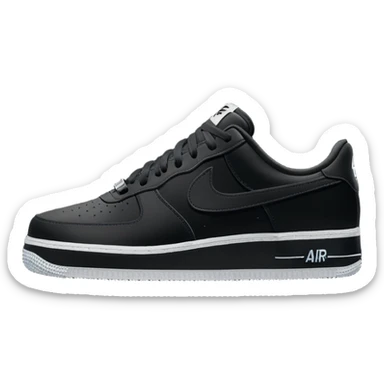 Nike Air Force 1 All Black OG Criminal Low Top Sneaker sticker
