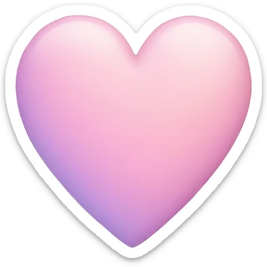 pastel heart sticker