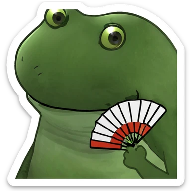 Japanese fan  sticker