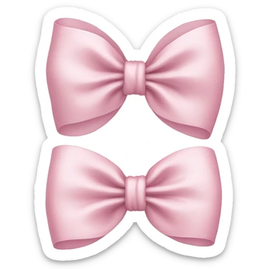 Light pink bow  sticker