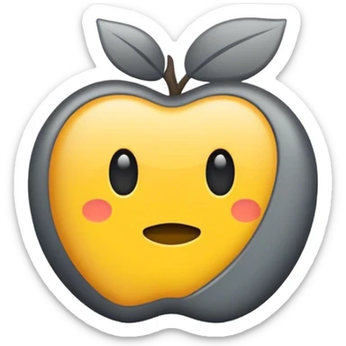 done symbol in grey yellow sticker