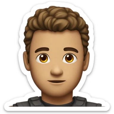 thousand yard stare sticker