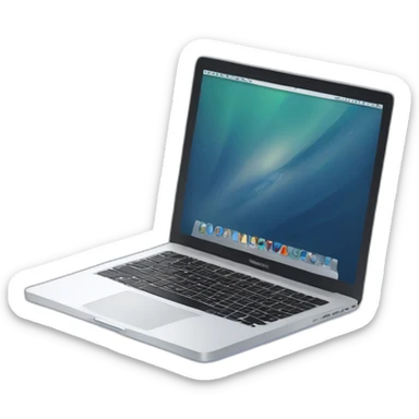 macbook，isometric view sticker